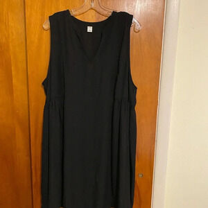 Old Navy Black Sleeveless Lt. Sheer Dress, Women’s Size XL